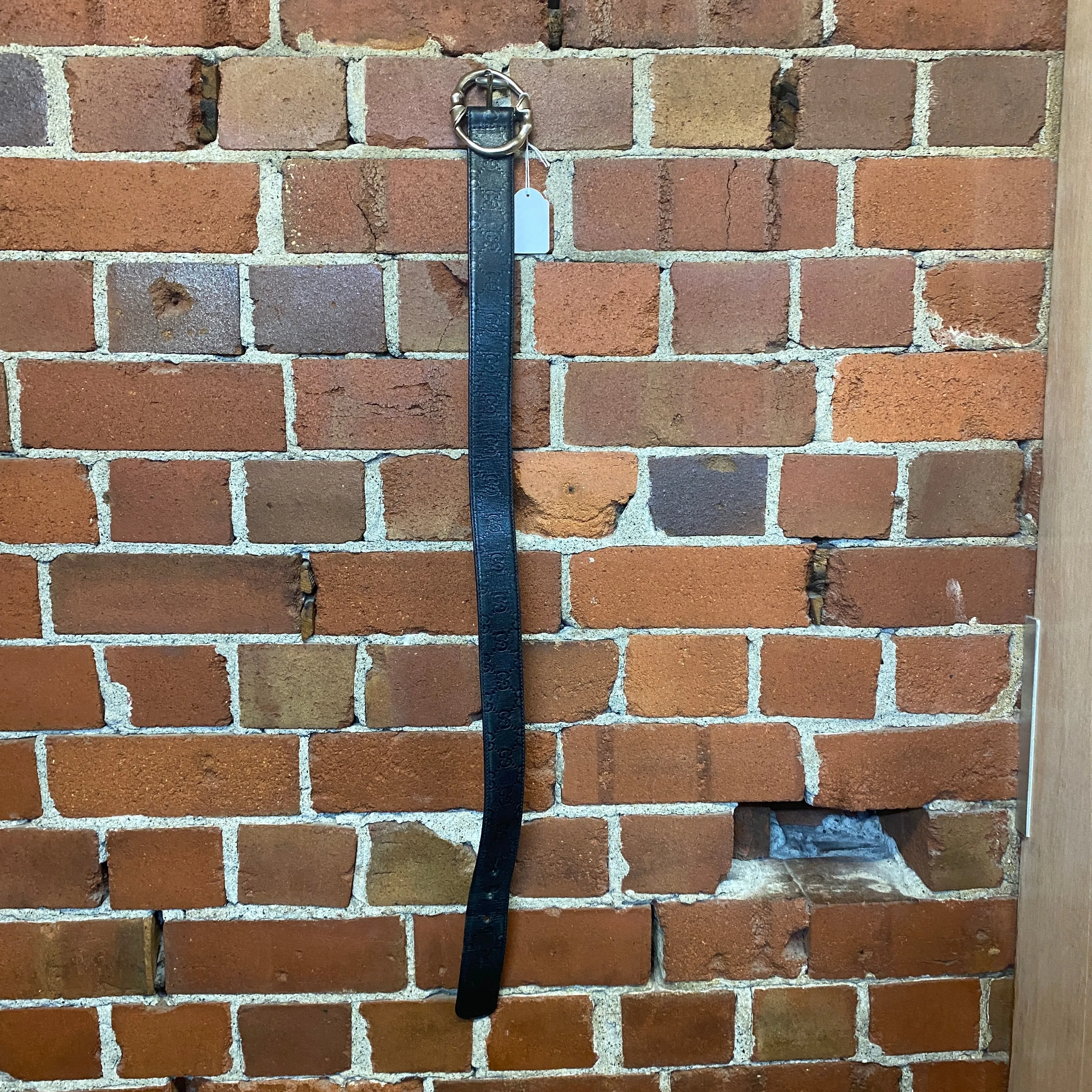 GUCCI monogrammed leather belt