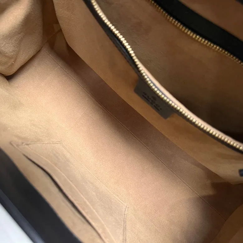 Gucci Padlock Large GG Supreme Beige Ebony Shoulder Bag