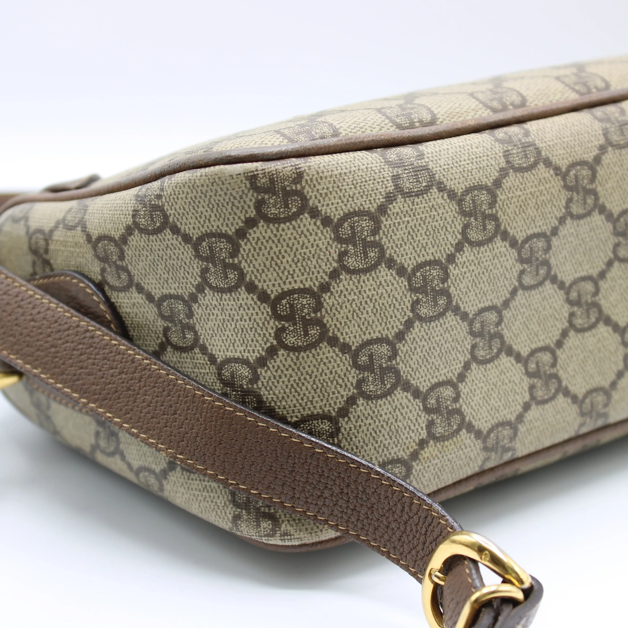 Gucci Petite Brown GG Supreme Monogram Crossbody Bag