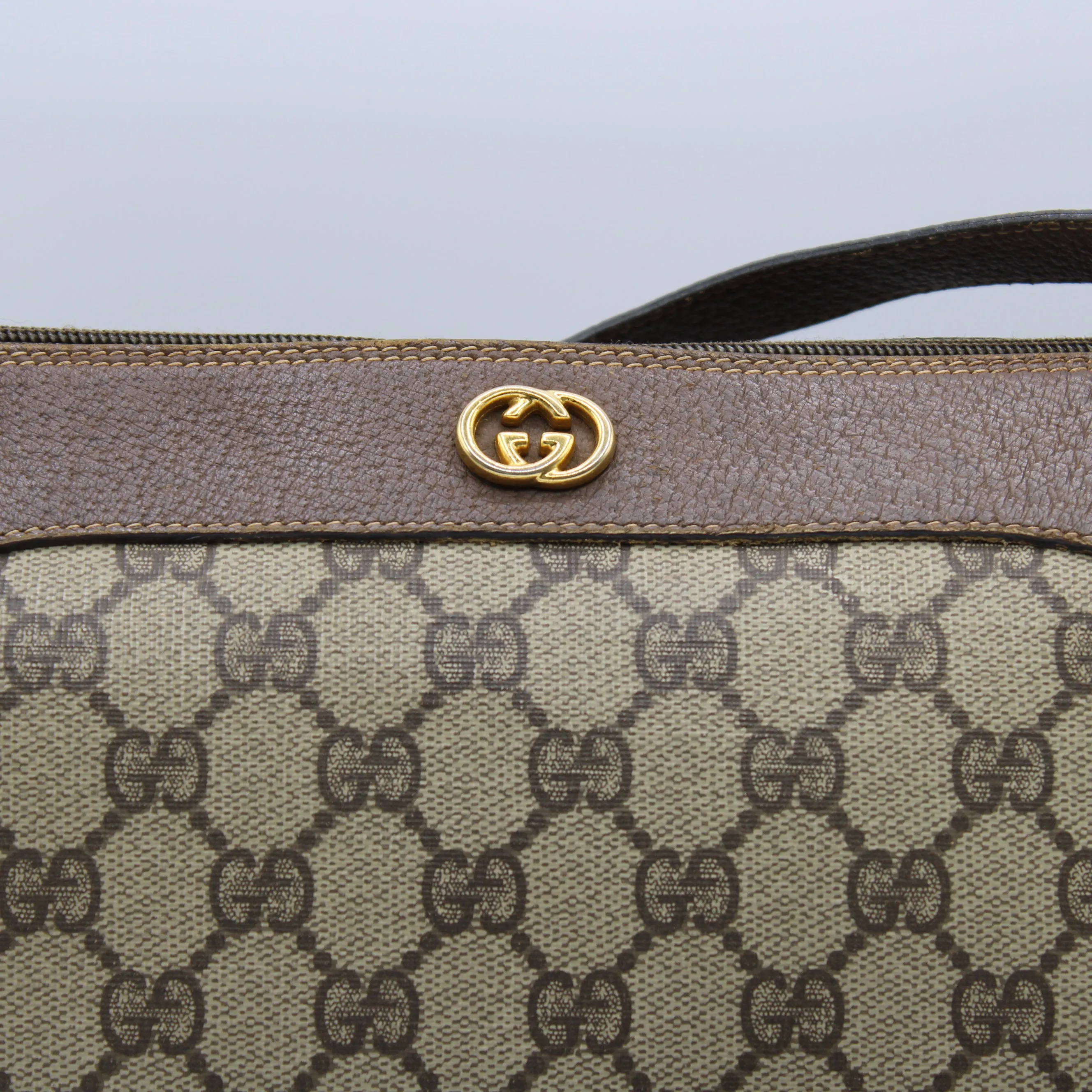 Gucci Petite Brown GG Supreme Monogram Crossbody Bag