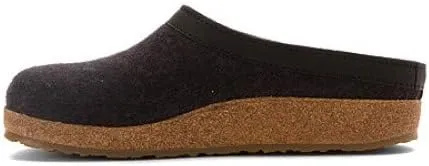 HAFLINGER Men's Grizzly with Leather Trim Charcoal 39 European