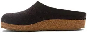 HAFLINGER Men's Grizzly with Leather Trim Charcoal 39 European