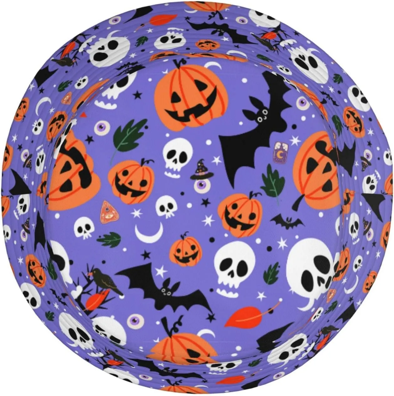 Halloween Skull Bucket Hats Fashion Summer Sun Cap Packable Outdoor Fisherman Hat for Women and Men