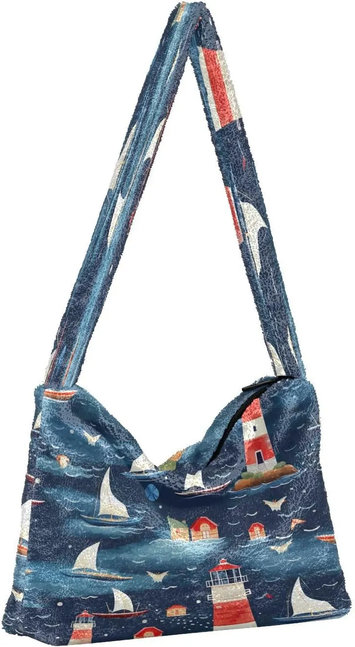 Halloween with Pumpkins on the Purple Womens Shoulder Bags, Womans Handbags, Purses for Women Shoulder Bag