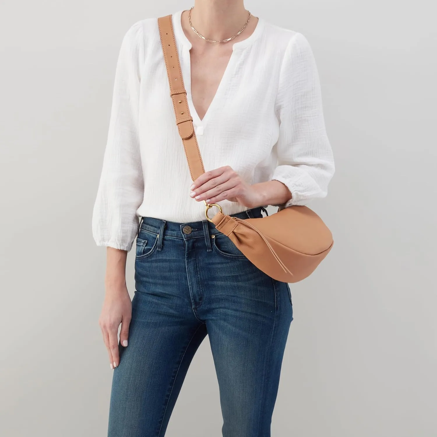 HOBO Knox Leather Sling Bag for Women