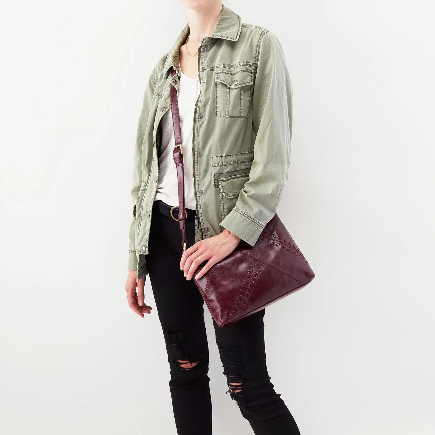 Hobo Prairie Deep Plum Vintage Leather