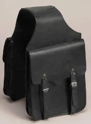 Horse Saddle Bag Cowhide Genuine Leather Western Equestrian Trail Simple Horse Saddle Bag Pack Equipment Horse Saddle Bags Size: 10” L x 10” W x 3 ½” D inches, SMPL148