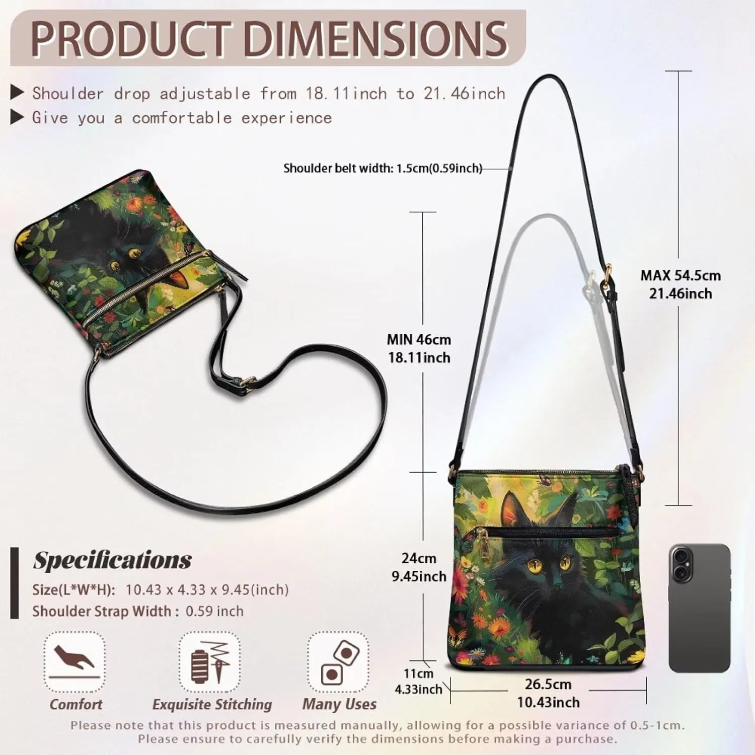 HUGS IDEA Women's Shoulder Handbags Crossbody Purse Large Size Sling Bags Leather Tote Hand Bags