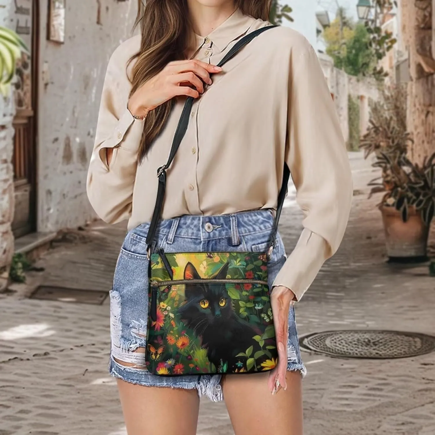 HUGS IDEA Women's Shoulder Handbags Crossbody Purse Large Size Sling Bags Leather Tote Hand Bags