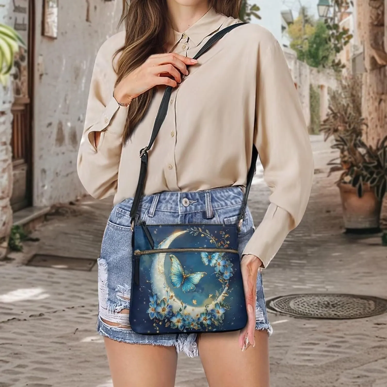 HUGS IDEA Women's Shoulder Handbags Crossbody Purse Large Size Sling Bags Leather Tote Hand Bags