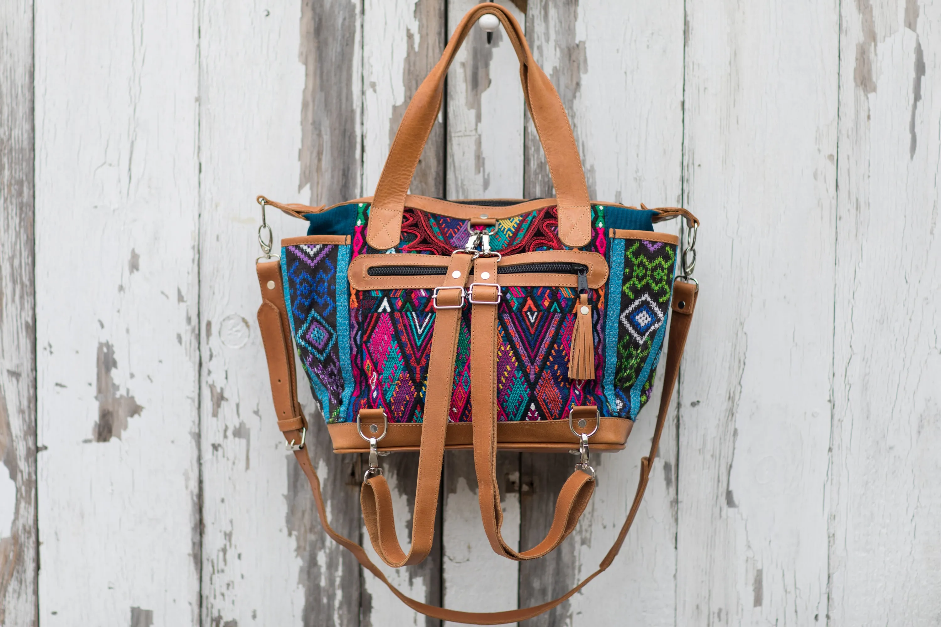 Huipil CDB back pack small Turquoise