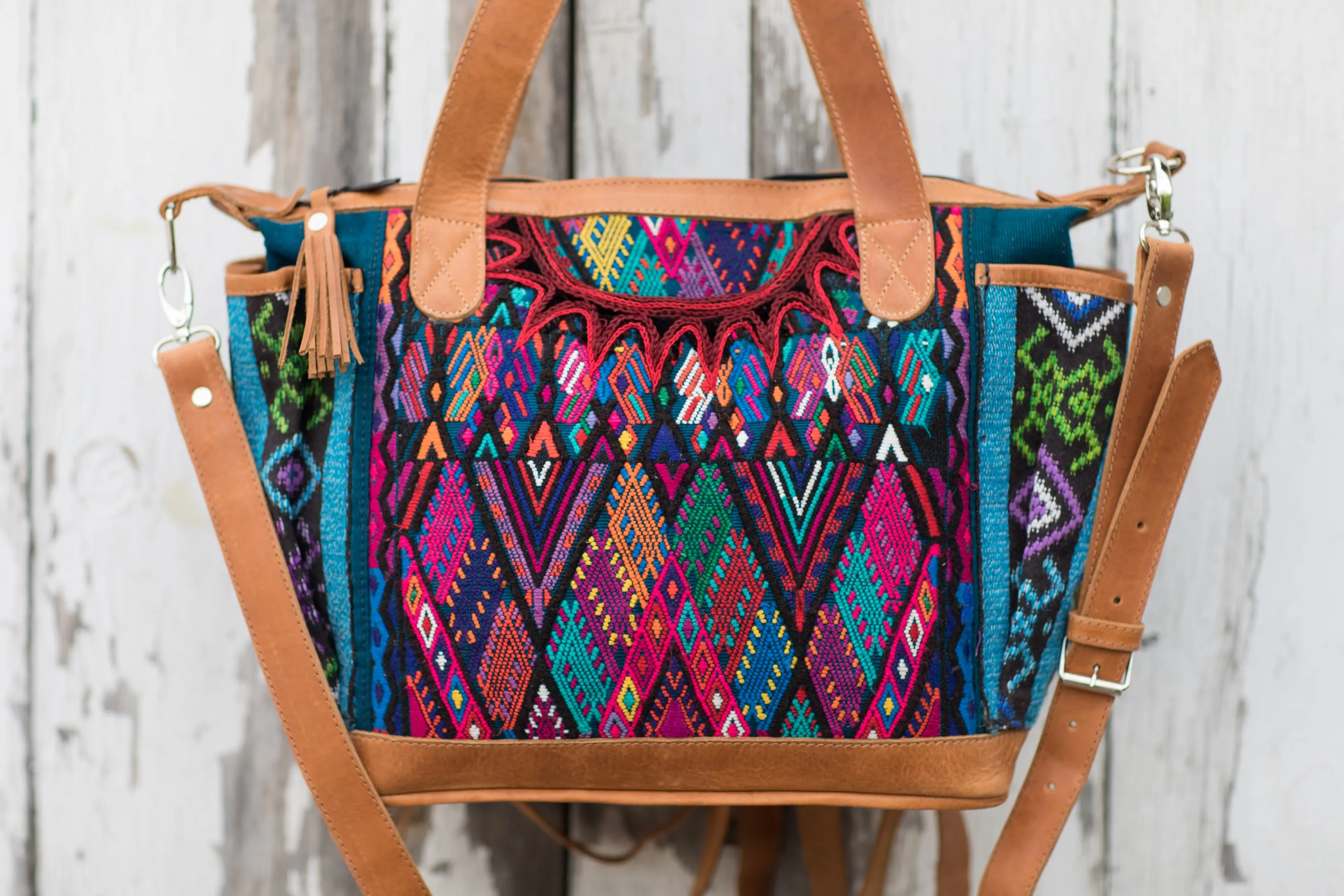 Huipil CDB back pack small Turquoise