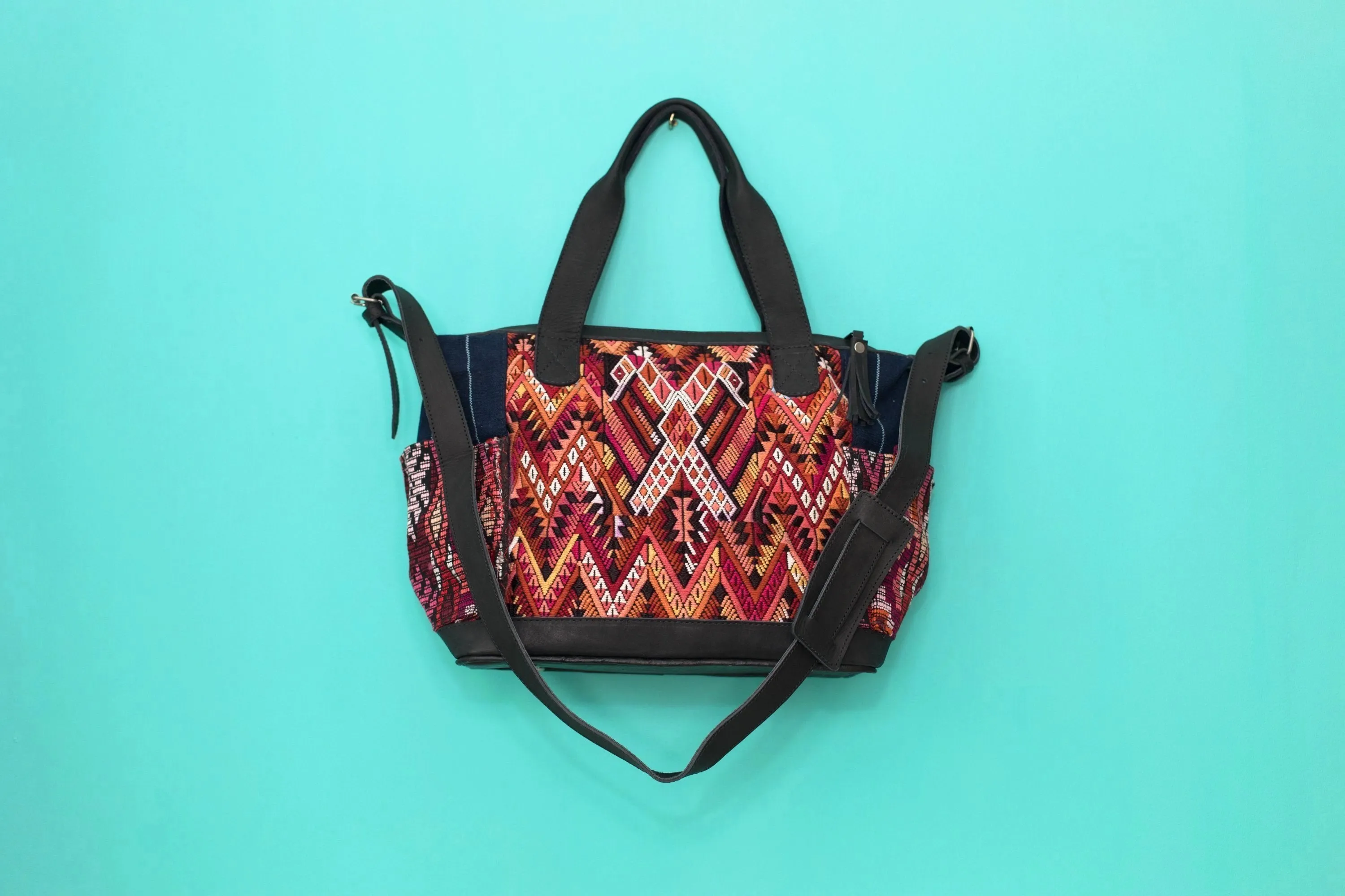 Huipil Day Bag Tote Purse Diaper Bag Cross Body (medium) #021