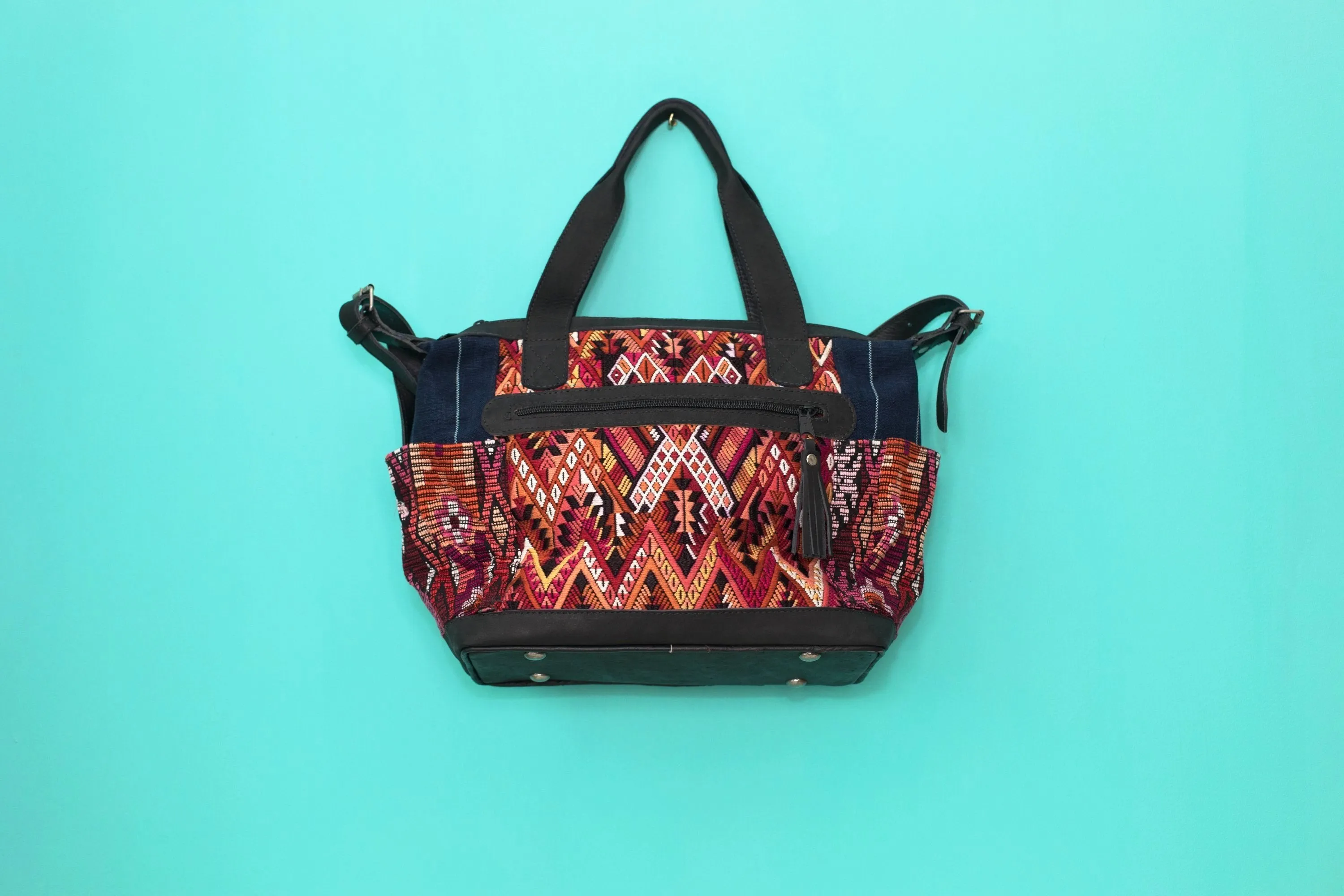 Huipil Day Bag Tote Purse Diaper Bag Cross Body (medium) #021