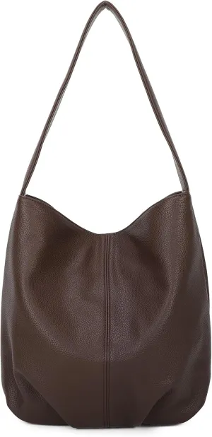 I IHAYNER Soft Leather Bucket Tote Purse for Women Ladies Hobo Shoulder Bag and Handbag