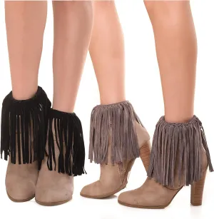 ICONOFLASH Women's Vegan Suede Boot Cuffs