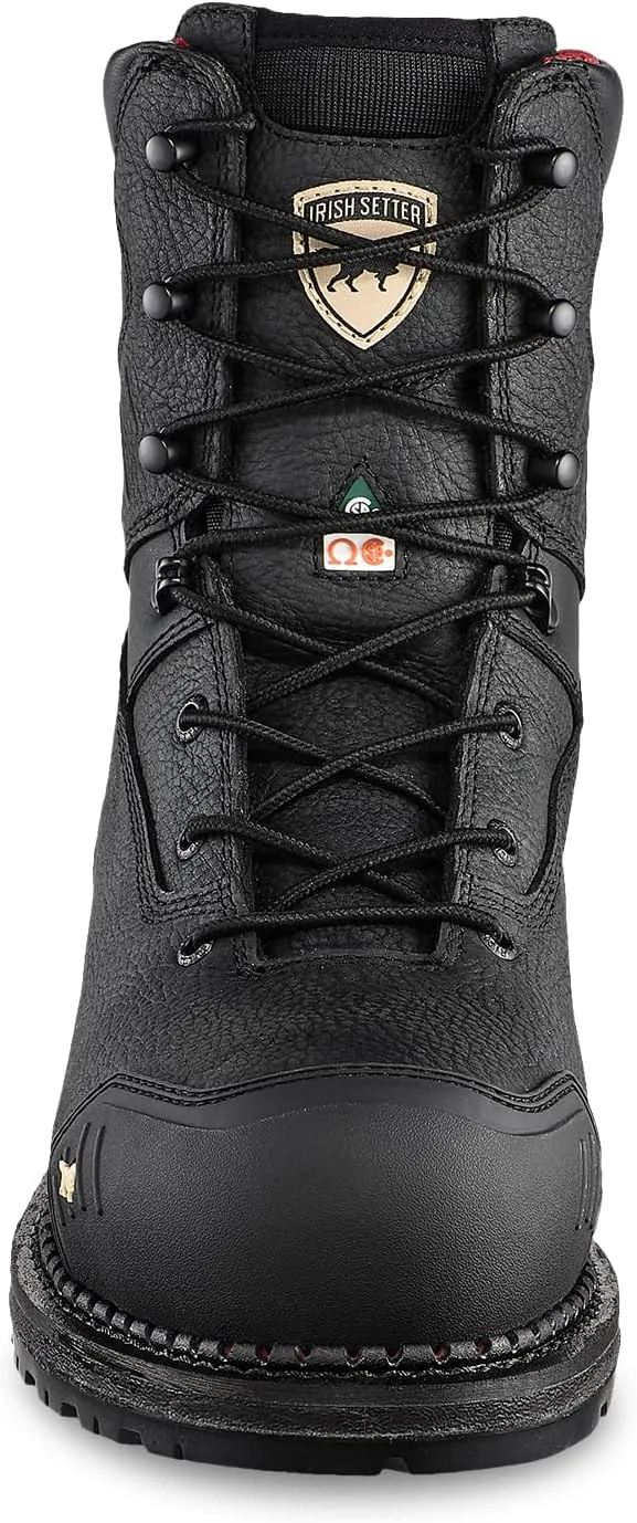 Irish Setter, Edgerton XD, Men’s, 8", Waterproof, Insulated 200g, Non-Metallic Safety Toe (CSA), Work Boot