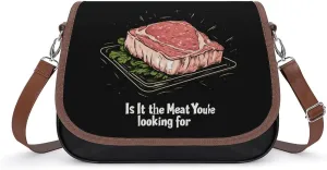 Is It Meat Youre Looking for Crossbody Bags for Women Leather Tote Bag Handbag Purse for Work Travel