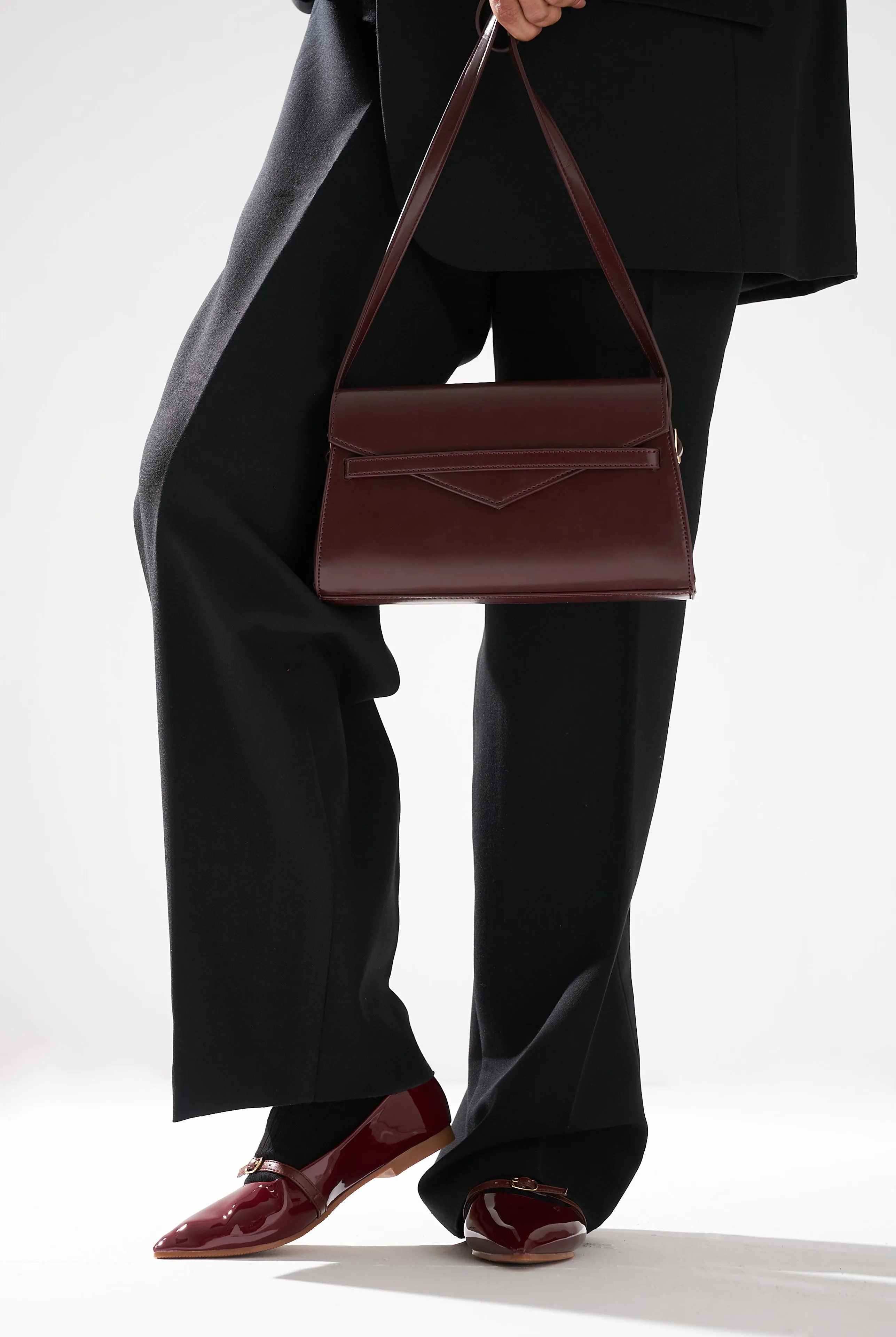 Jamie Multi-wear Shoulder Bag (Maroon)