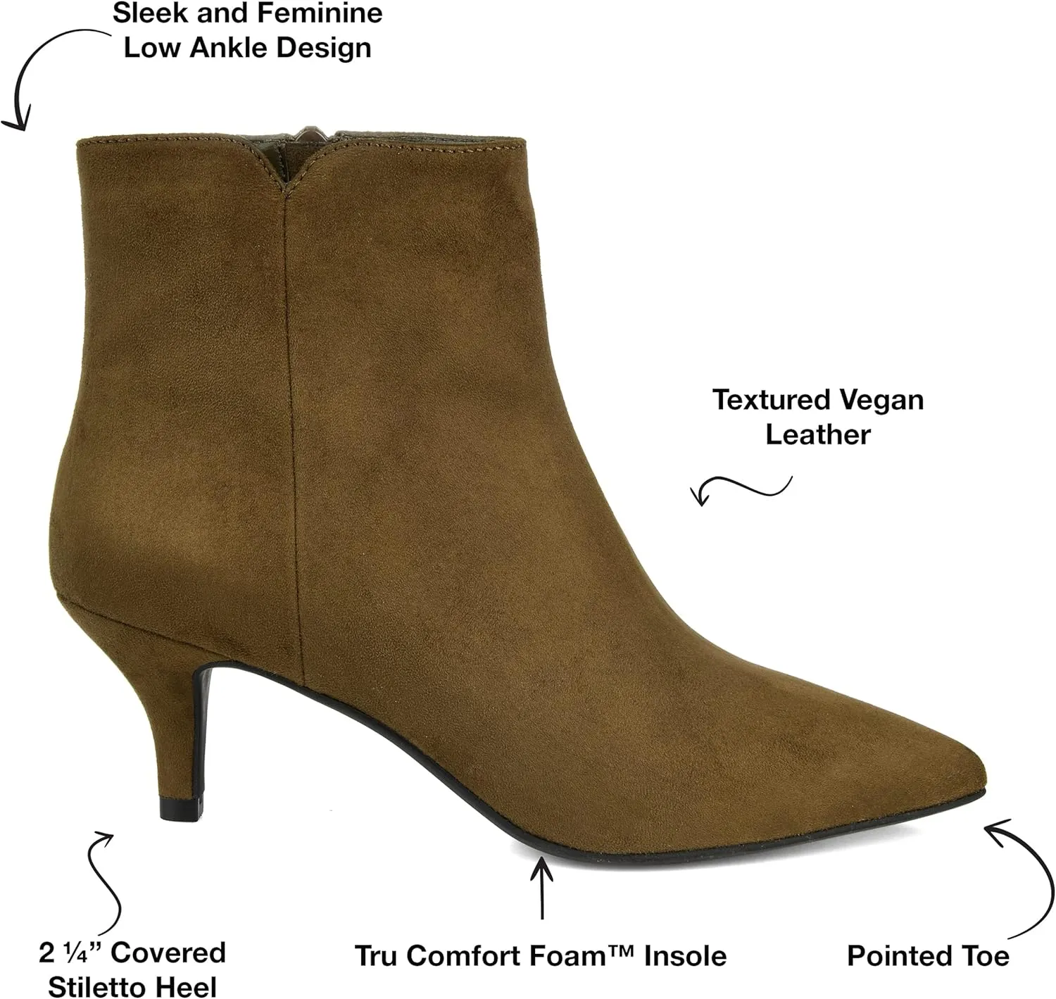 JC JOURNEE COLLECTION Women's Ankle Boots and Booties