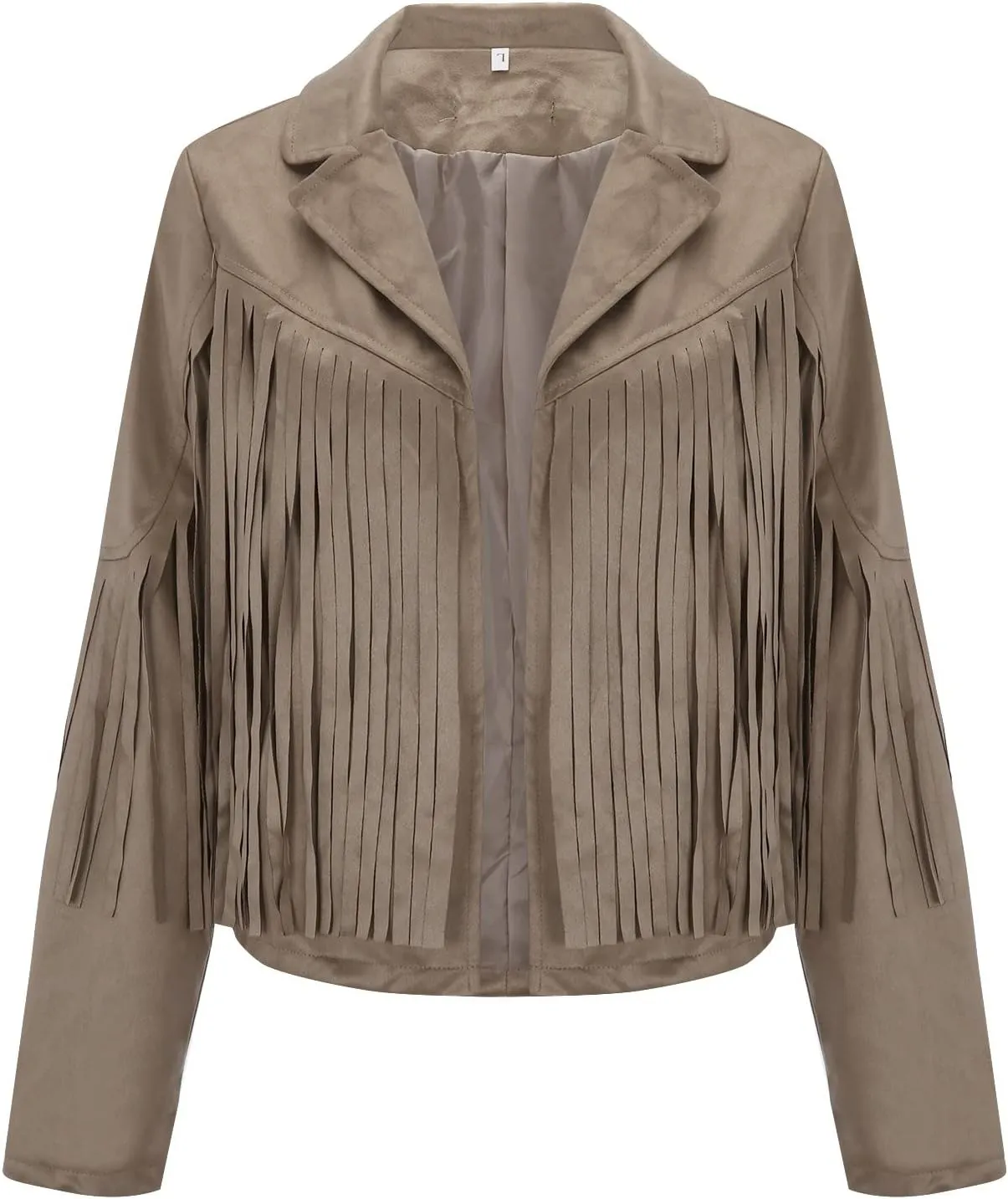 JEGULV Fashion Fringe Vest for Women,Womens Sleeveless Suede Faux Tassels Cardigans Ethnic Open Front Western Cowgirl Tops