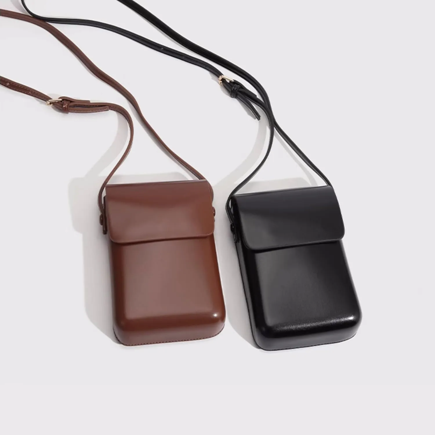 JOLLQUE Mini Cell Phone Purse, Small Crossbody Bag for Women, Lightweight PU Leather Case Cute Purses