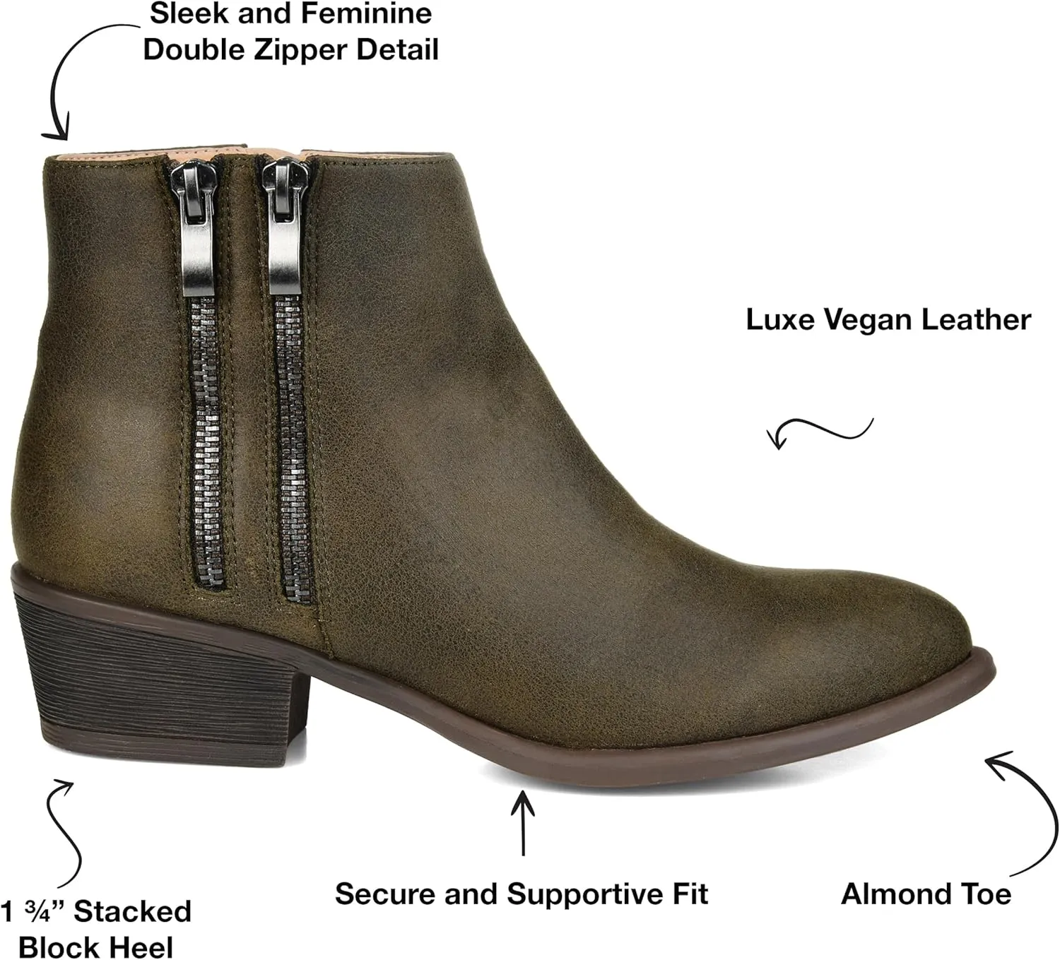 Journee Collection Women's Ankle Boots and Booties
