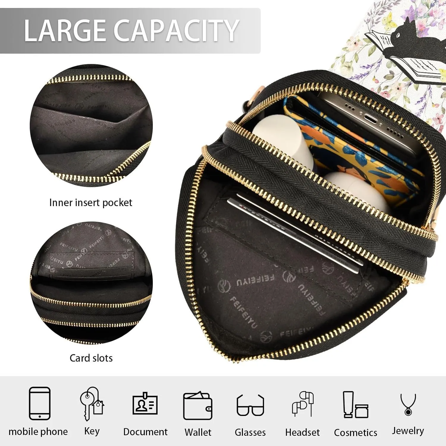 JSTEL Leather Crossbody Sling Bags for Women,Leather Crossbody Purses Leather Crossbody Bag Sling Purse