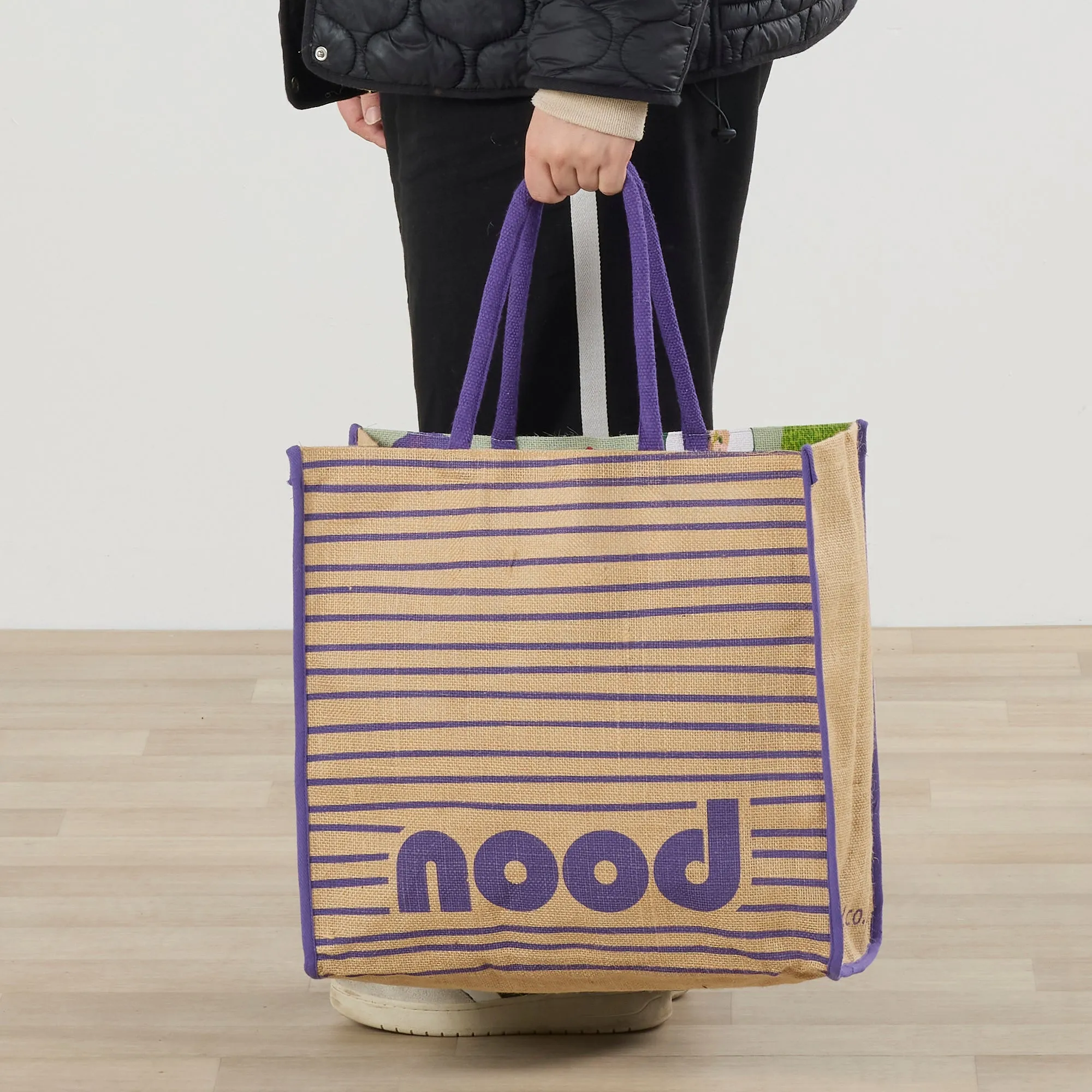Jute Bag - Fruit & Veggies - Large