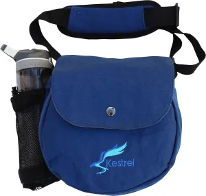Kestrel Black Disc Golf Bag - Fits 6-10 Golf Discs   Bottle - For Beginner & Advanced Golfers - Extremely Durable Canvas - Frisbee Golf Bag - Small Sling/Shoulder Disc Golf Bag For Men & Women