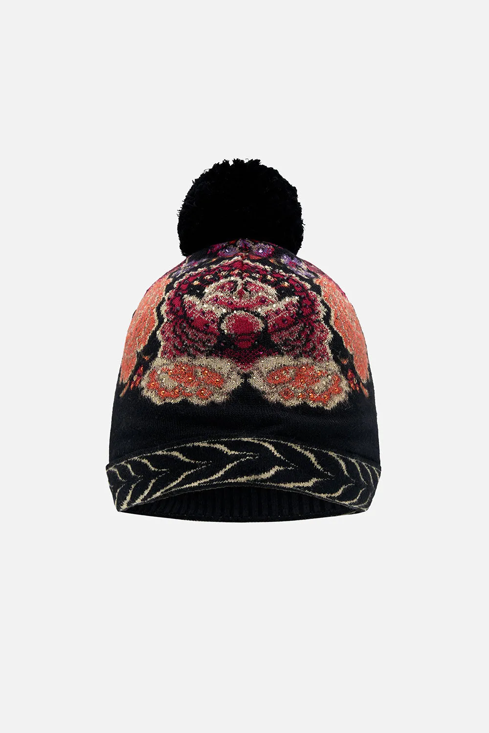 KNIT BEANIE WITH POM POM DANCE WITH DUENDE