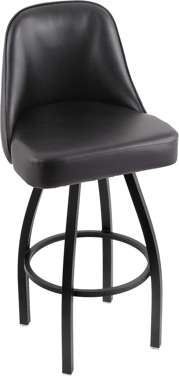 L048 Logo Grizzly Marine Corps (Red/Yellow) Swivel Bar Stool