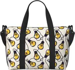 Laptop Tote Bag for Women Work - yellow Light Bulbs Print Gym Bag for Women Men, Crossbody Travel Bags for Women Men Carry On, Weekender Bags for Women Travel