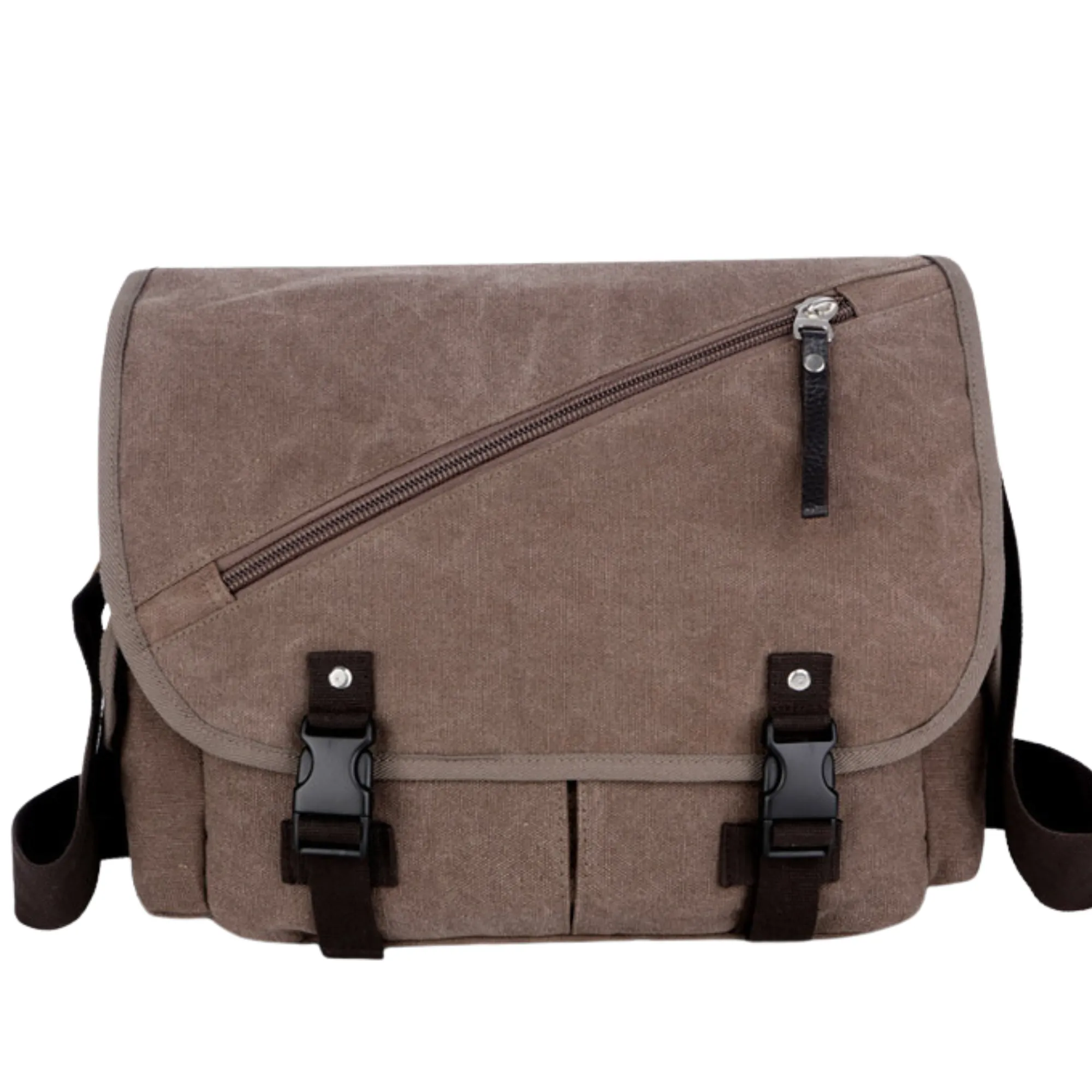 Large Canvas Satchel Bag – Travel Messenger and ; Laptop Shoulder Bag
