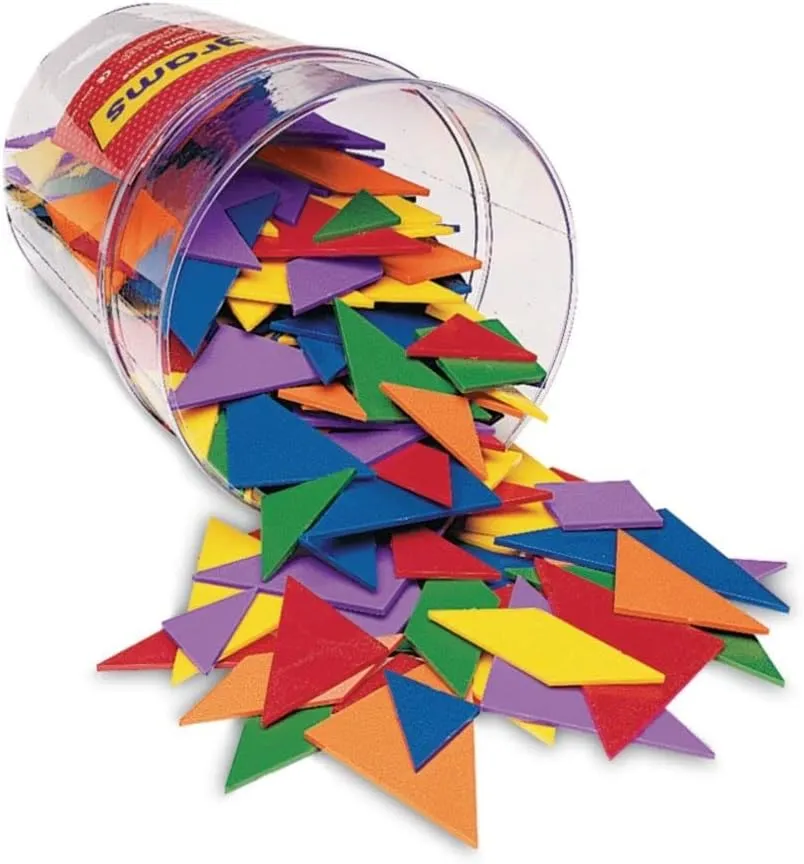 Learning Resources Classpack Tangrams, Set of 30 (210 pcs), 6 assorted Colors