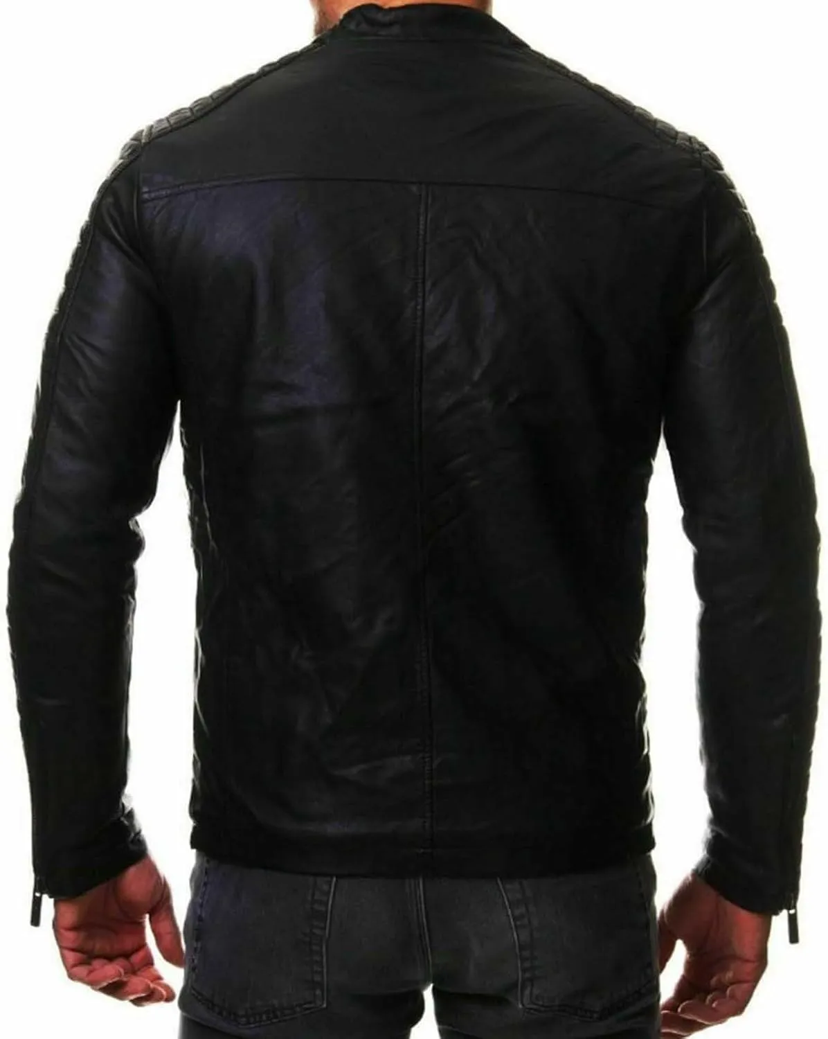 Leather Jacket Mens Club Coat Vintage Autumn Winter Men Jacket Collar Men's Coats Jackets Mens Jacket Lightweight