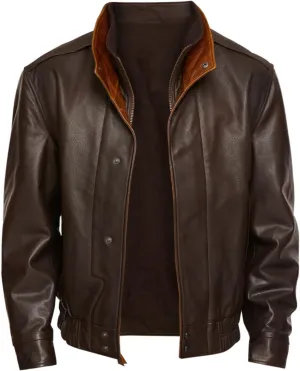 Leather Jacket Mens Club Coat Vintage Autumn Winter Men Jacket Collar Men's Coats Jackets Mens Jacket Lightweight