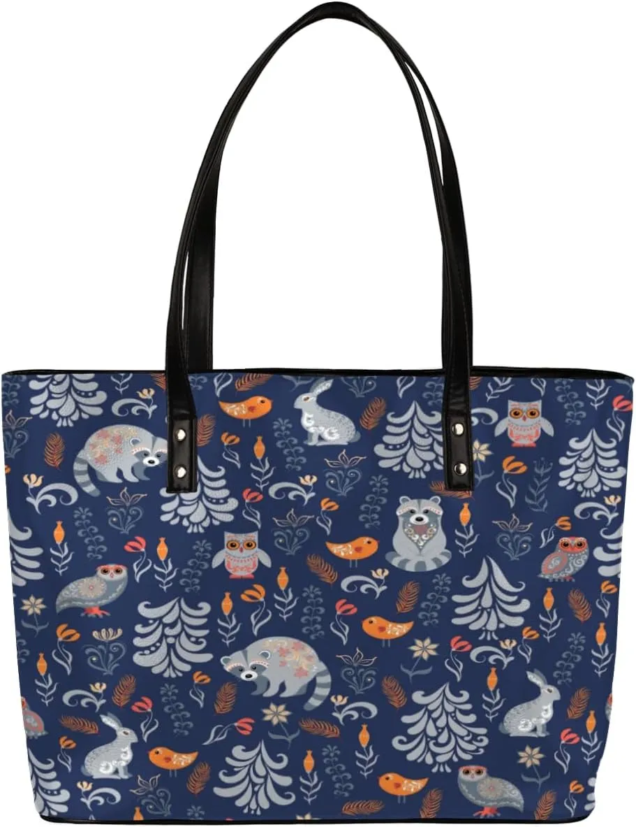 Leather Tote Bag for Women Fashion Shoulder Bag Purses and Handbags Large Capacity Satchel Bags for Work Travel