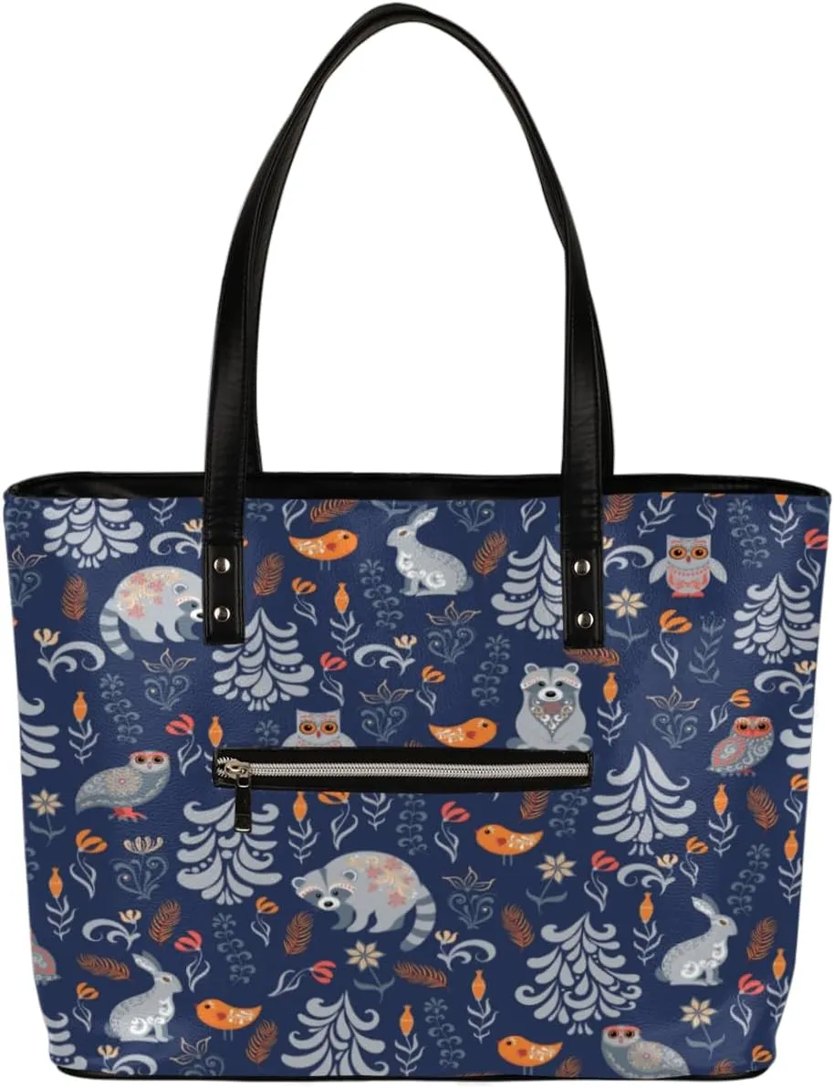 Leather Tote Bag for Women Fashion Shoulder Bag Purses and Handbags Large Capacity Satchel Bags for Work Travel