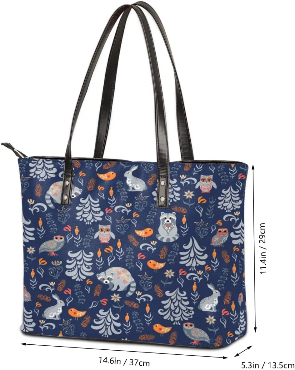 Leather Tote Bag for Women Fashion Shoulder Bag Purses and Handbags Large Capacity Satchel Bags for Work Travel