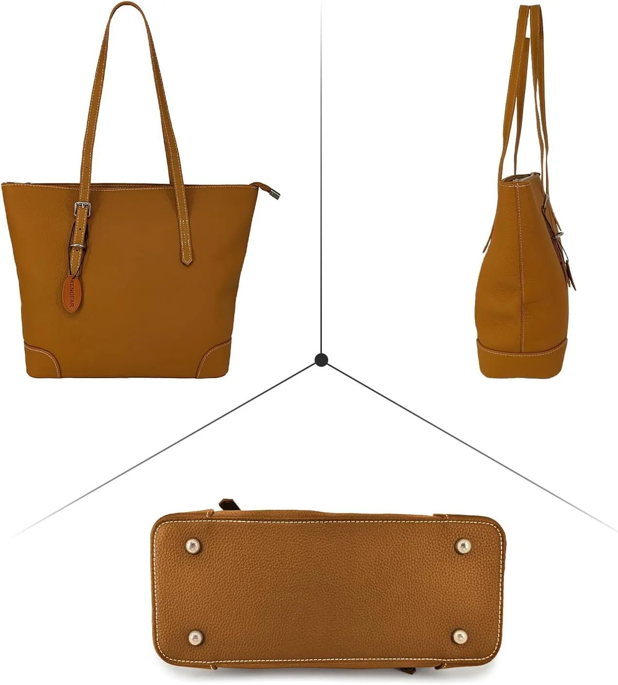 Leather Tote Bags for Women Genuine Leather Large capacity Shoulder Bag Gift for Significant Date