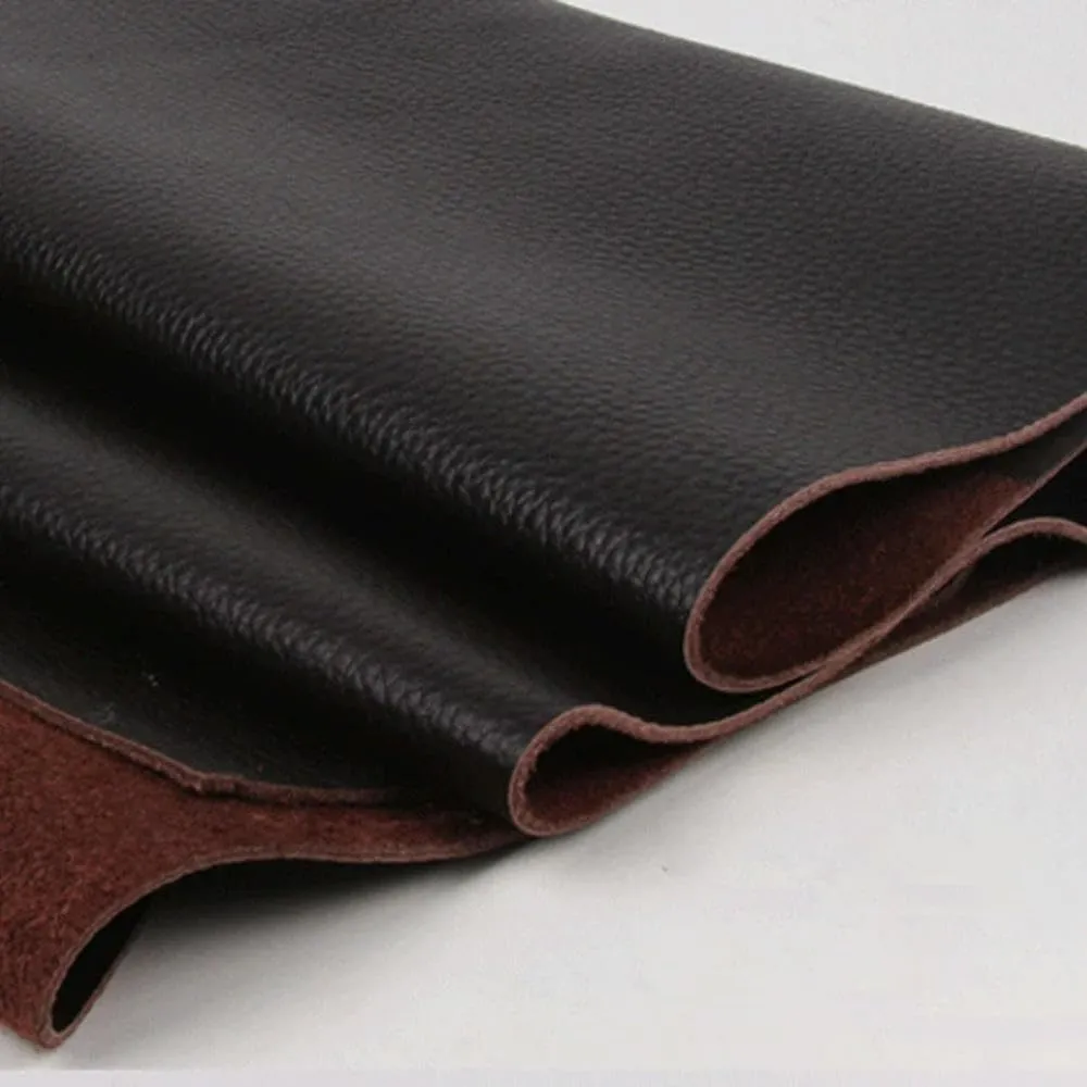 Leathercloth Material,Leather Fabric,1.5mm Leather Vegetable Tanned Cowhide Material Fabric Piece, Genuine Leather Wallet Handbag Shoes DIY Leathercraft Accessories(Gr,50x50cm)