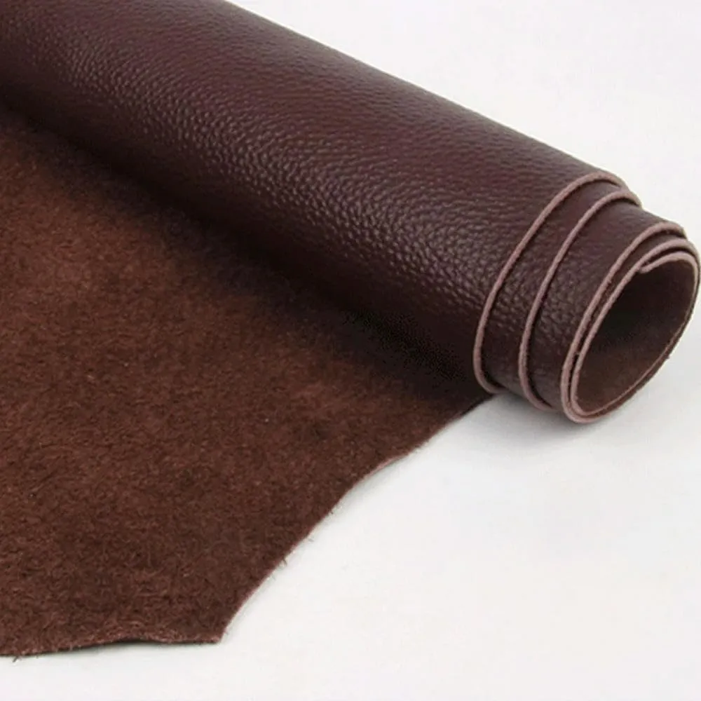 Leathercloth Material,Leather Fabric,1.5mm Leather Vegetable Tanned Cowhide Material Fabric Piece, Genuine Leather Wallet Handbag Shoes DIY Leathercraft Accessories(Gr,50x50cm)