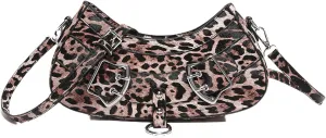 Leopard Print Leather Purse for Women Animal Cheetah Pattern Crossbody Shoulder Bags
