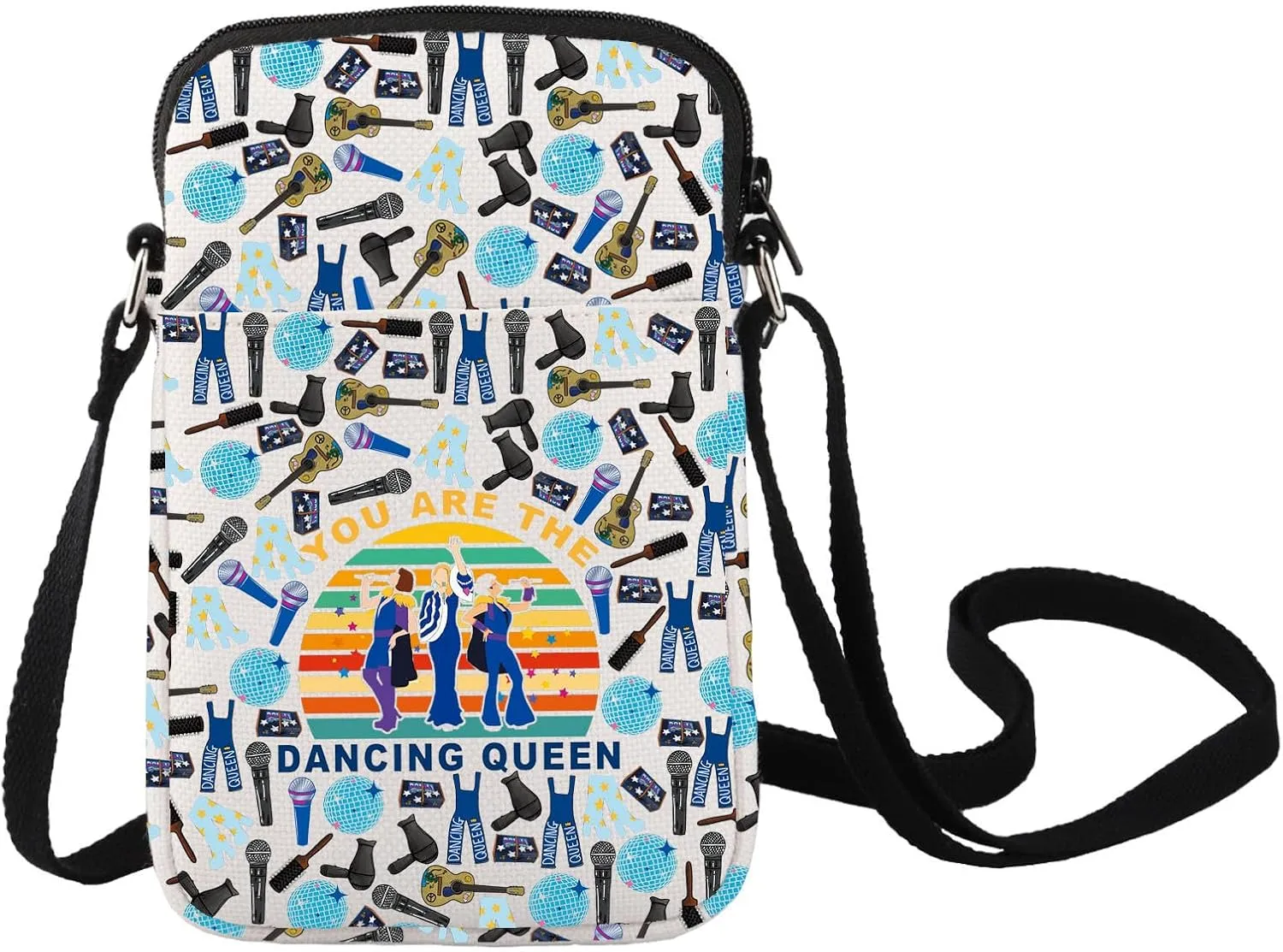 LEVLO Mamma Musical Comedy Crossbody Bag Mamma Fans Gift You Are The Dancing Queen Shoulder Bag Mamma Musical Merch