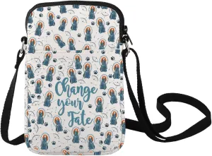LEVLO Red Hair Princess Crossbody Bag Princess Movie Fans Gift Chase Your Fate Fairy Tales Shoulder Bag Cartoon Movie Merch
