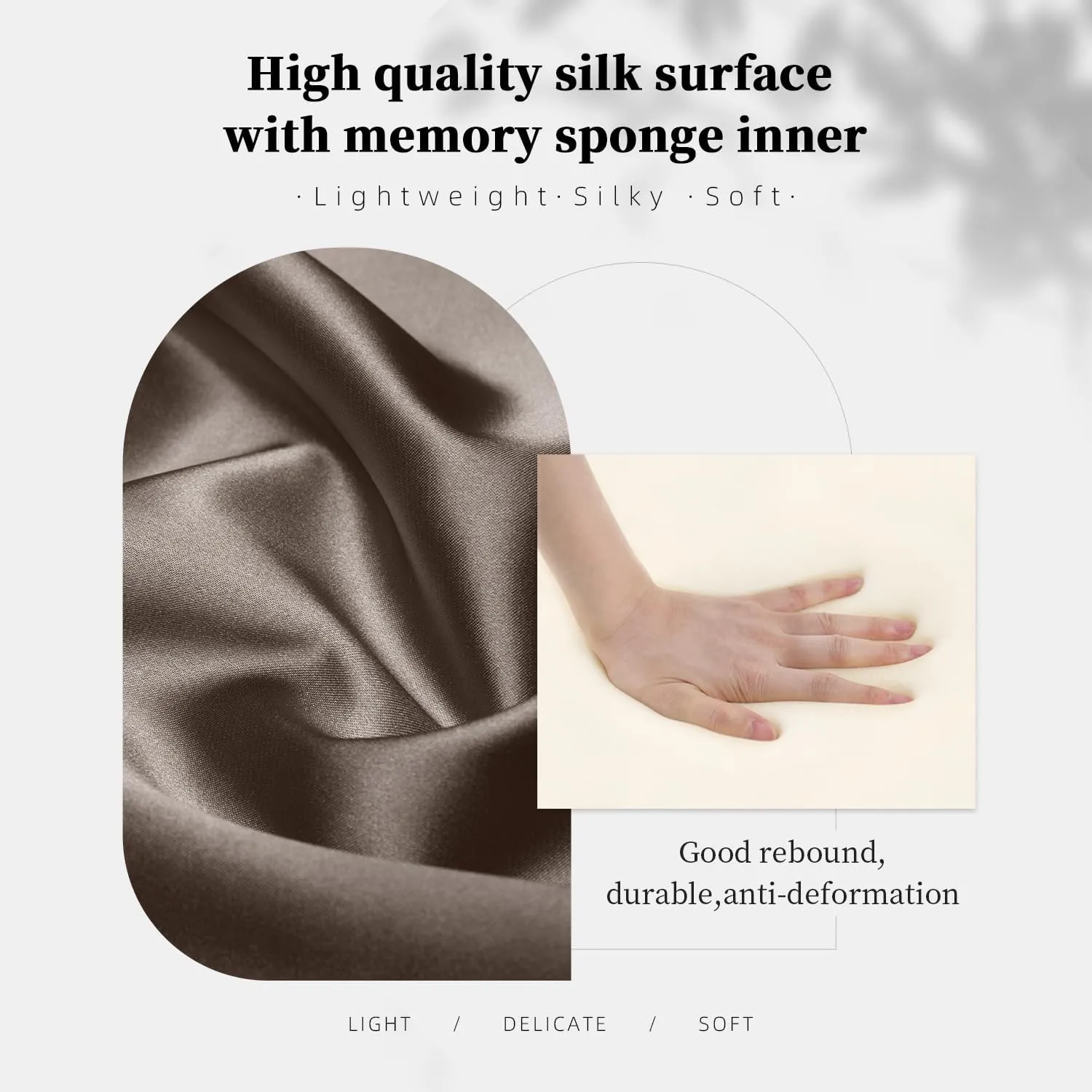 Lindy26 Purse Pillow Insert, Inner Sponge Compatible with Lindy26 Bags, Luxury Bag Lightweight Shaper with Silky Satins for Women Bags, Soft Memory Foam Inner (Etoupe grey, Lindy26)