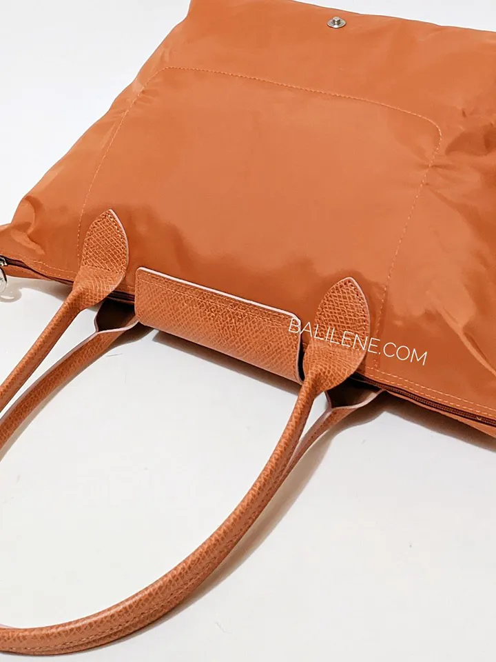 Longchamp Le Pliage Club Medium Shoulder Bag Rust/Silver