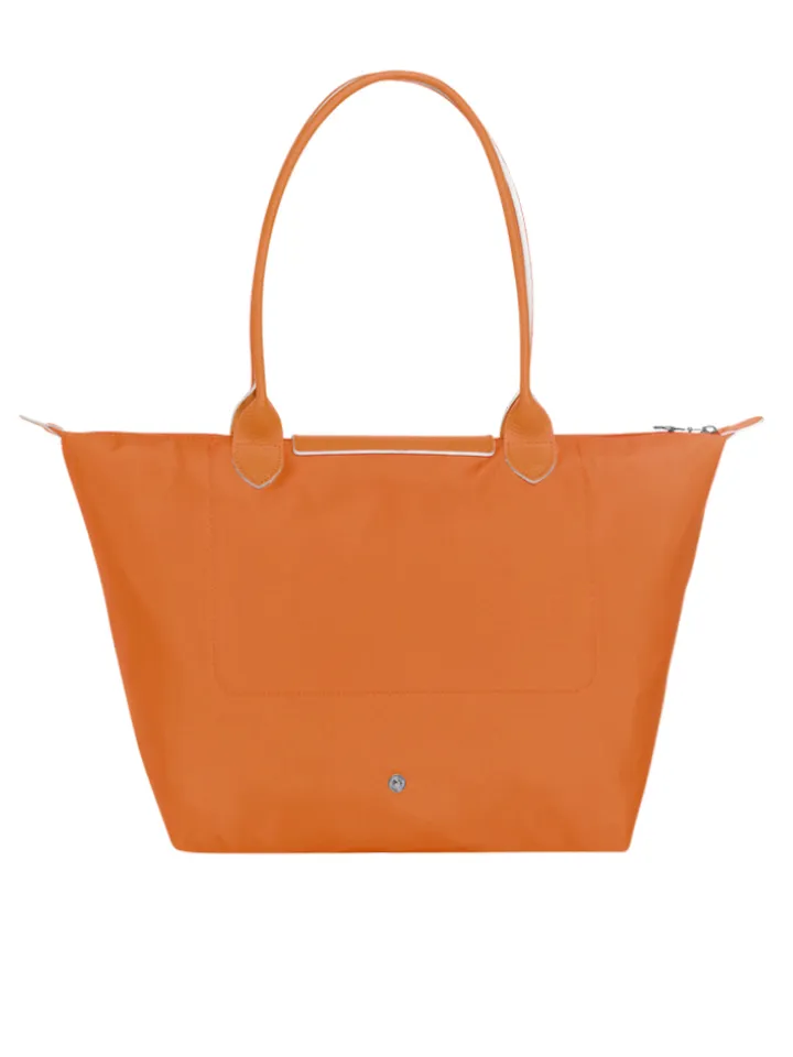 Longchamp Le Pliage Club Medium Shoulder Bag Rust/Silver