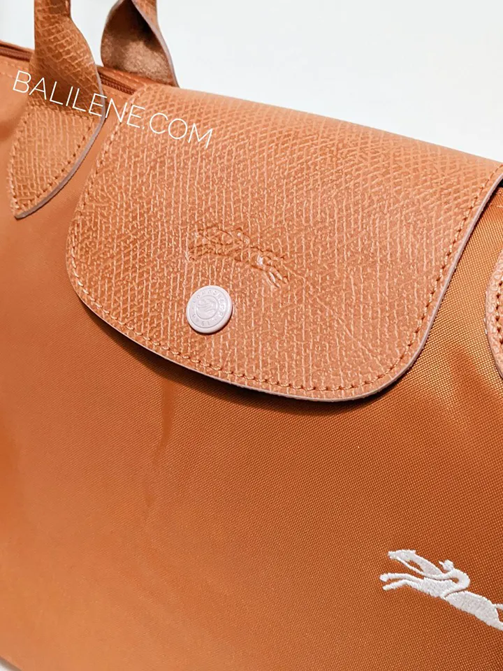 Longchamp Le Pliage Club Medium Shoulder Bag Rust/Silver